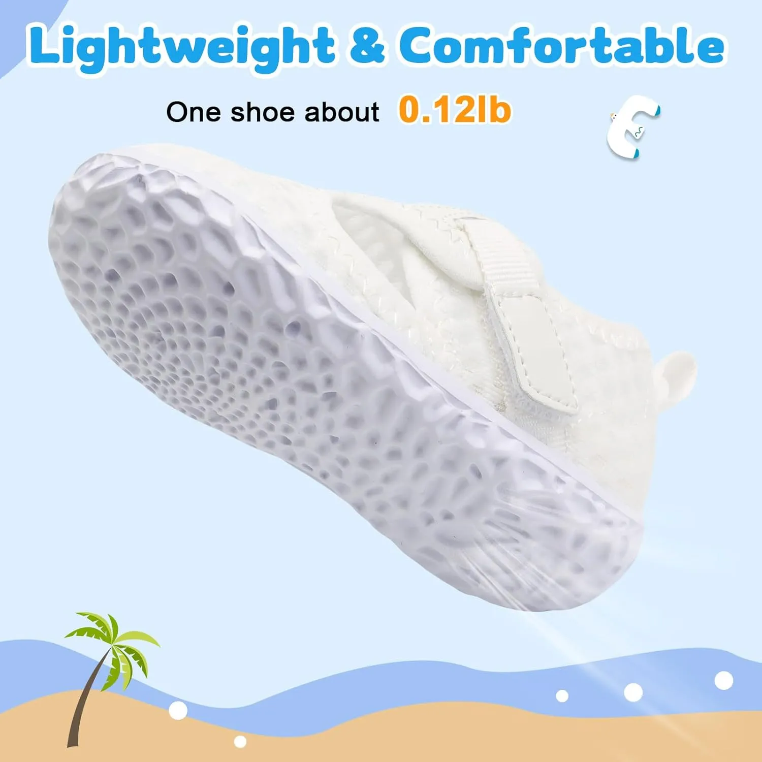 XIHALOOK Toddler Water Shoes for Boys Girls Kids Quick Dry Aqua Skin Barefoot for Beach Swim Pool River