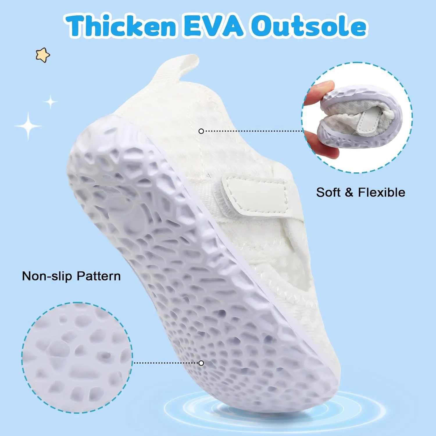 XIHALOOK Toddler Water Shoes for Boys Girls Kids Quick Dry Aqua Skin Barefoot for Beach Swim Pool River