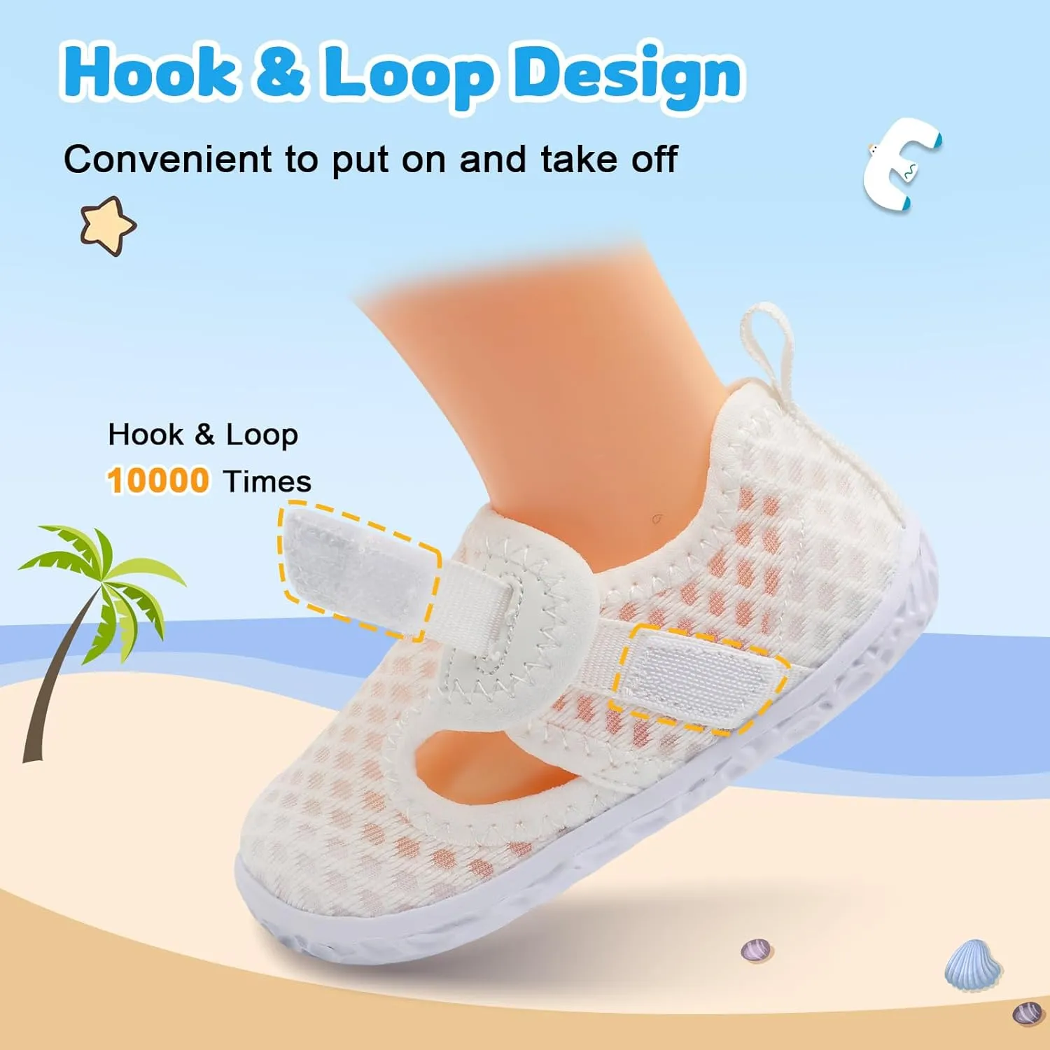 XIHALOOK Toddler Water Shoes for Boys Girls Kids Quick Dry Aqua Skin Barefoot for Beach Swim Pool River
