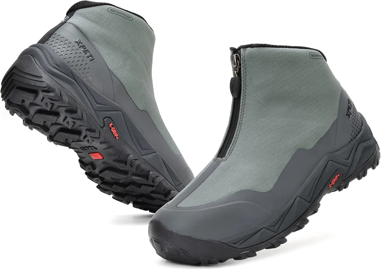 XPETI Men's Coldurban II Front Zip Waterproof Campsite Hiking Boots
