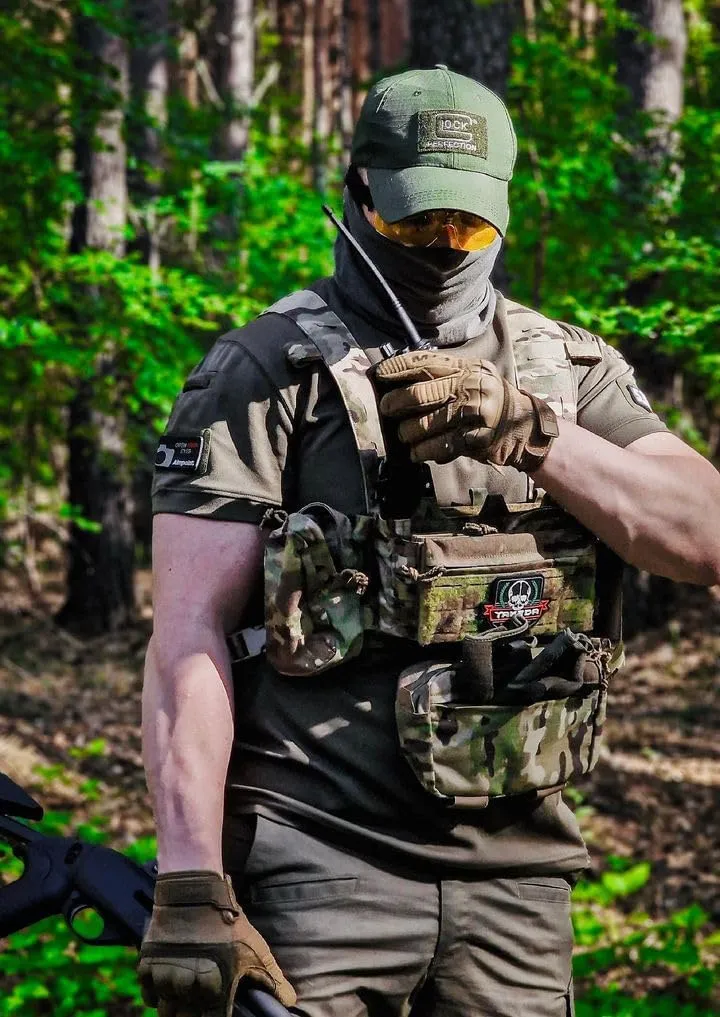YAKEDA Tactical Chest Mini Rig Vest with Magazine Pouch Adjustable Detachable Laser-cutting Molle Modular Chest Vest
