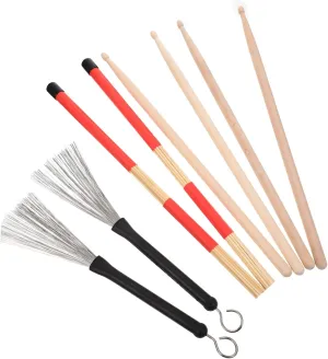 Yardwe 1 Set Set Practical Drumstick Set with Comfortable Grip for Beginners Youth Bands Includes Storage Bag for Easy Transport Accessory for Drummers and Percussion Instruments