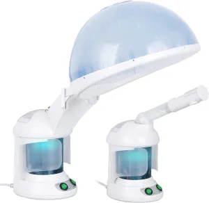 ZENY 2 in 1 Portable Face Steamer and Hair Steamer, Ozone Steamer Humidifier, Vaporizador Facial Steamer for Face Deep Cleaning Acne Blackhead, Unclogs Pores, for Home Salon Facial Spa