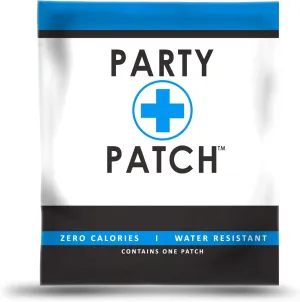 Zero Calories, Water-Resistant Recovery Patch for Parties and Nights Out - 25 Pack