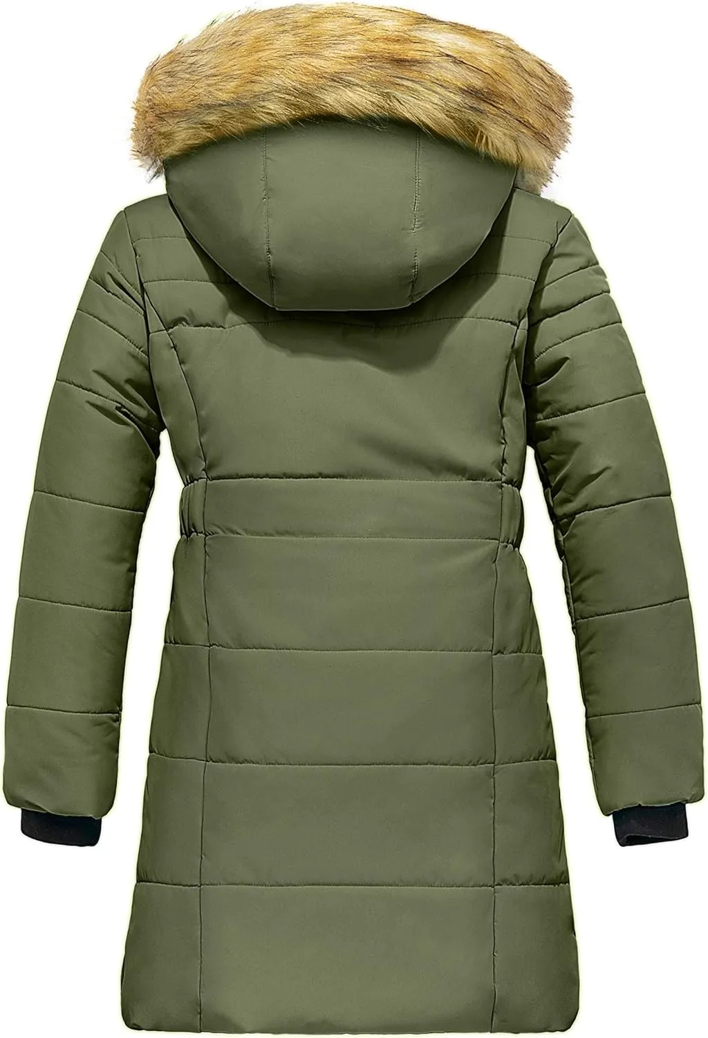 ZSHOW Girls' Long Winter Coat Parka Waterproof Warm Puffer Jacket